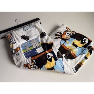 Bluey And Bingo HALLOWEEN Plush Throw Blanket 50 x 70” Pirate Mummy Costumes NEW